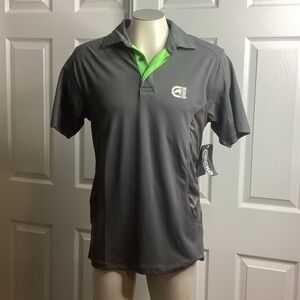 Ecko‎ Function Gray & Green Polo Shirt New S
